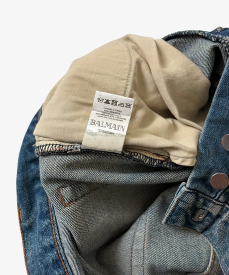 A/W 2011 BALMAIN HOMME DIRTY WASH 3D DENIM［29］