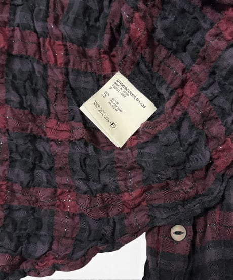 S/S 2007 UNDERCOVERISM CRINKLED GLITTER CHECK SHIRT［3］