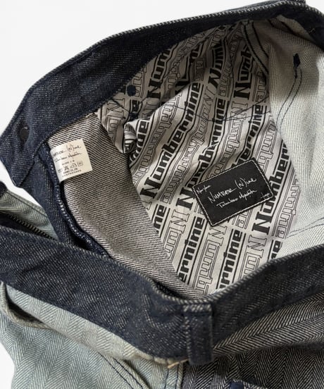 SS/AW 2003 NUMBER (N)INE “TOUCH ME I’M SICK” MIXED MATERIAL PANEL DENIM［2］