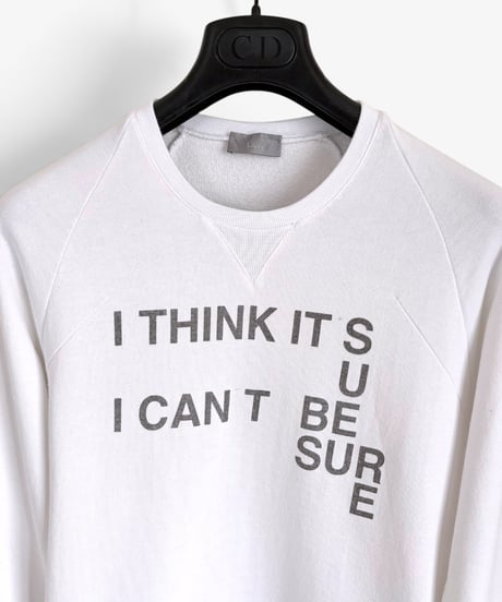 S/S 2006 DIOR HOMME “MODS/SKA” GUN MESSAGE PRINT SWEATSHIRT［XS］