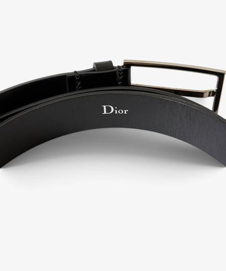 DIOR HOMME BLACK PATENT LEATHER BELT［85］