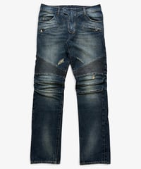 A/W 2011 BALMAIN HOMME DISTRESSED BIKER DENIM［30］