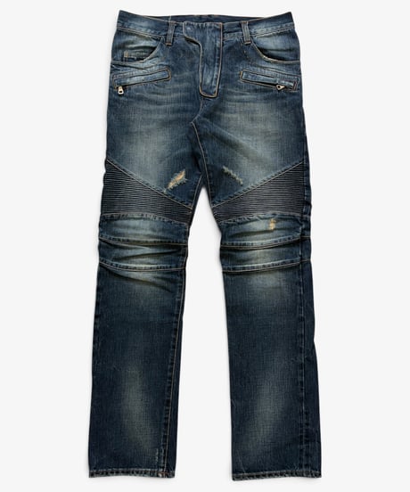 A/W 2011 BALMAIN HOMME DISTRESSED BIKER DENIM［30］