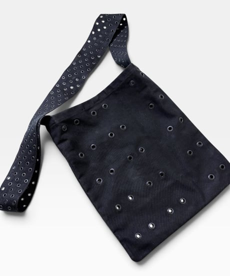 S/S 2004 DIOR HOMME “STRIP” EYELEY WAXED SHOULDER BAG