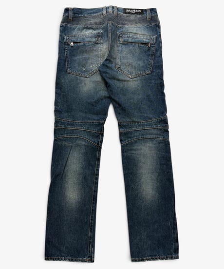 A/W 2011 BALMAIN HOMME DISTRESSED BIKER DENIM［30］