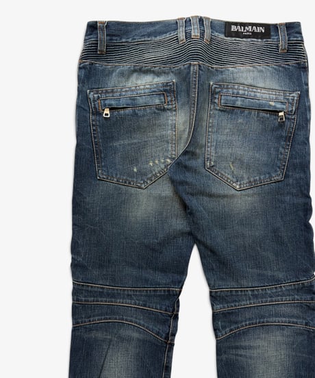 A/W 2011 BALMAIN HOMME DISTRESSED BIKER DENIM［30］