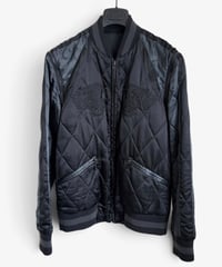 S/S 2004 NUMBER (N)INE “DREAM BABY DREAM” EMBROIDERED SILK VARSITY JACKET［2］