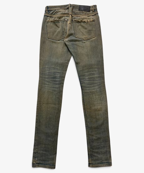 S/S 2010 JOHN GALLIANO HOMME DISTRESSED DIRTY WASH DENIM［44］