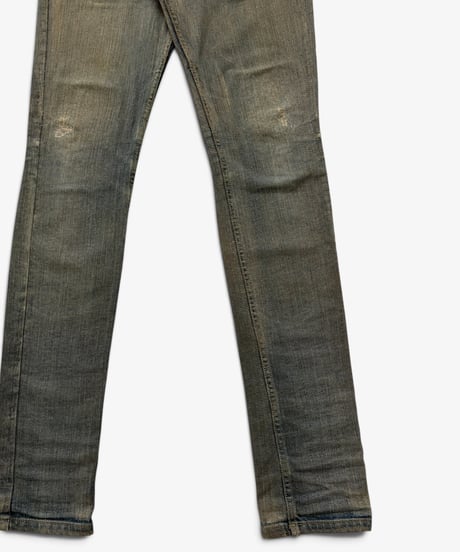 S/S 2010 JOHN GALLIANO HOMME DISTRESSED DIRTY WASH DENIM［44］