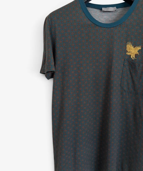A/W 2005 DIOR HOMME “GLAM ROCK” EAGLE EMBROIDERED T-SHIRT［XS］