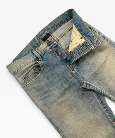 A/W 2015 SAINT LAURENT PARIS DISTRESSED REPAIR DENIM［27］