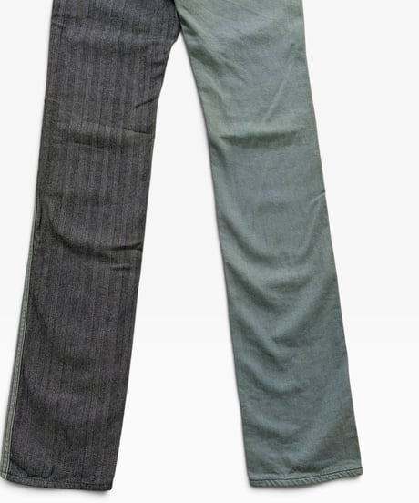 SS/AW 2003 NUMBER (N)INE “TOUCH ME I’M SICK” MIXED MATERIAL PANEL DENIM［2］