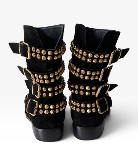 GIUSEPPE ZANOTTI STUDDED ENGINEER BOOTS［41.5］