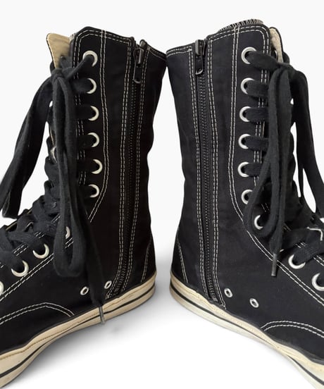 S/S 2004 NUMBER (N)INE “DREAM BABY DREAM” SIDE ZIP LONG SNEAKERS［8］