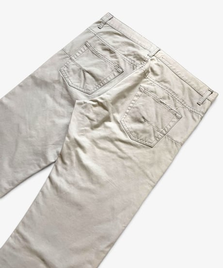 S/S 2005 DIOR HOMME “BECK” WRINKLED WHITE DENIM［31］