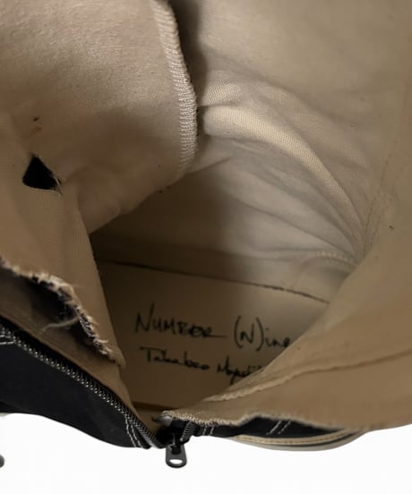 S/S 2004 NUMBER (N)INE “DREAM BABY DREAM” SIDE ZIP LONG SNEAKERS［8］