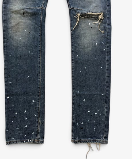 A/W 2010 BALMAIN HOMME DISTRESSED PAINT DENIM［30］