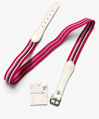 S/S 2005 DIOR HOMME “UNTITLED” PINK STRIPED ELASTIC BELT［85］