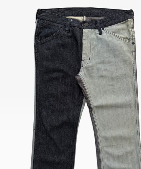 SS/AW 2003 NUMBER (N)INE “TOUCH ME I’M SICK” MIXED MATERIAL PANEL DENIM［2］