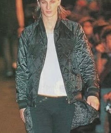 S/S 2004 NUMBER (N)INE “DREAM BABY DREAM” EMBROIDERED SILK VARSITY JACKET［2］