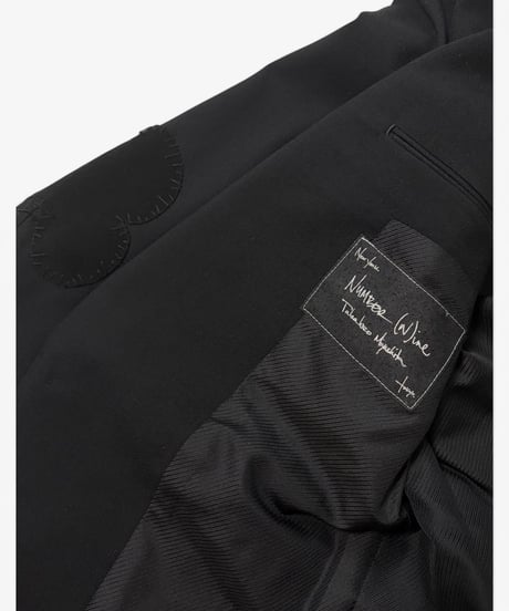 A/W 2006 NUMBER (N)INE “NOIR” ARGYLE EMBROIDERED BLAZER［2］
