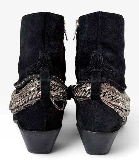 AMIRI MULTI-CHAIN HEELED BOOTS［42］