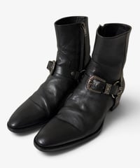 S/S 2019 SAINT LAURENT PARIS WYATT 40 WESTERN HARNESS RING BOOTS［43］