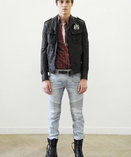 S/S 2011 BALMAIN HOMME CAMPAIGN EAGLE COIN BIKER［28］
