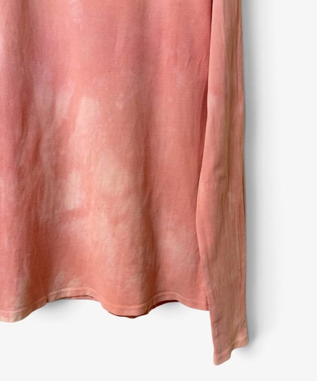 S/S 2012 BALMAIN HOMME PINK TIE-DYE LONG SLEEVE T-SHIRT［XS］