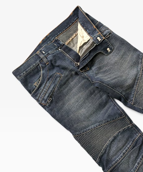 A/W 2010 BALMAIN HOMME WASHED BOOTCUT BIKER［29］