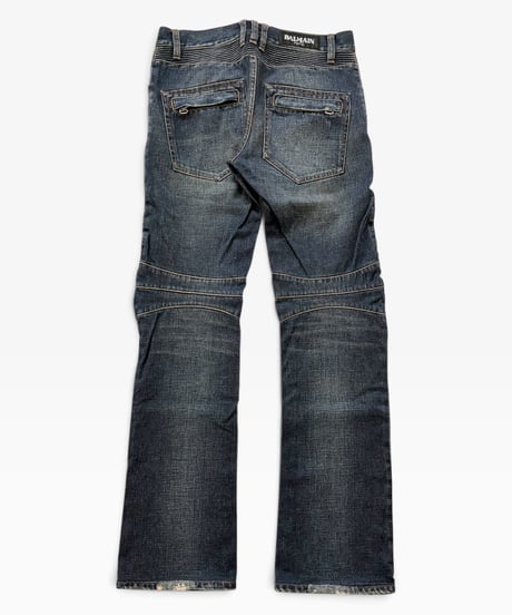A/W 2010 BALMAIN HOMME WASHED BOOTCUT BIKER［29］