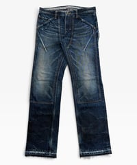 S/S 2008 NUMBER (N)INE “BIRDS” MUD WASH PAINTER DENIM［3］