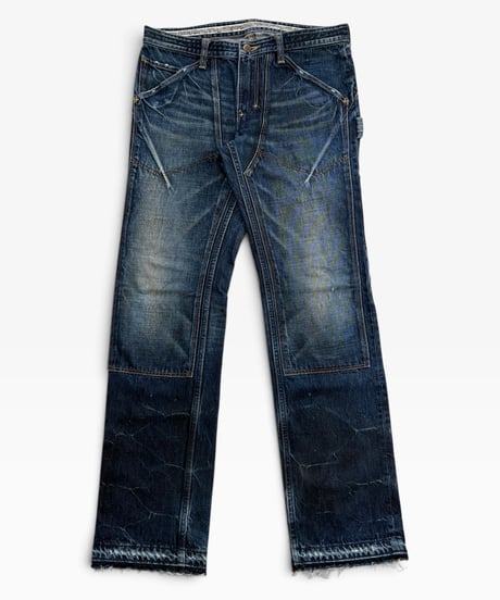 S/S 2008 NUMBER (N)INE “BIRDS” MUD WASH PAINTER DENIM［3］