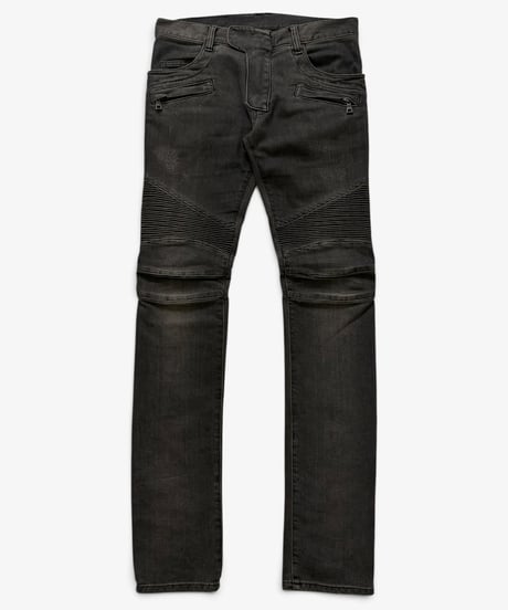 A/W 2011 BALMAIN HOMME REPAIRED BIKER DENIM［28］