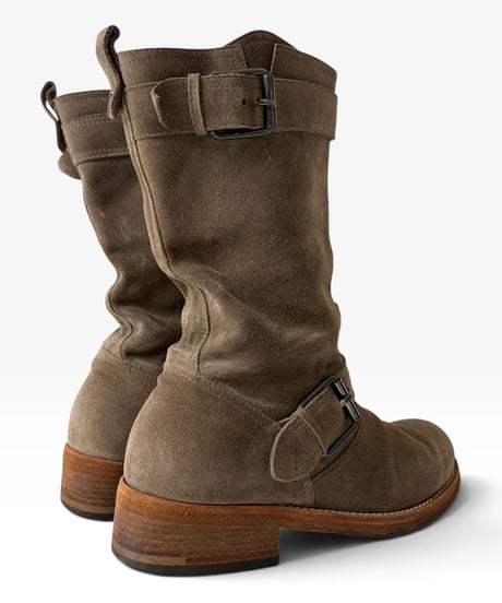 S/S 2010 BALMAIN HOMME SUEDE ENGINEER BOOTS［41］