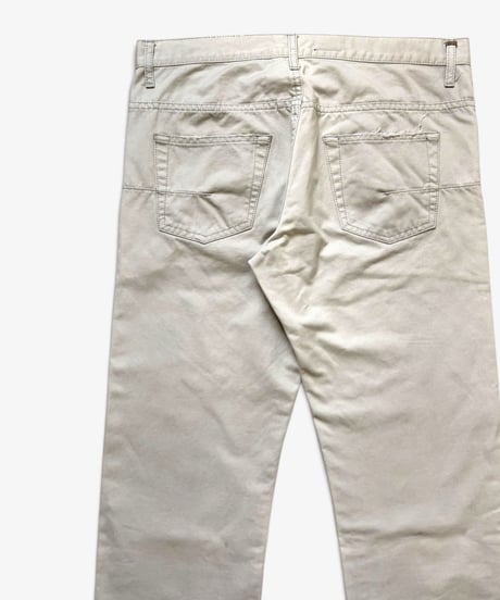 S/S 2005 DIOR HOMME “BECK” WRINKLED WHITE DENIM［31］