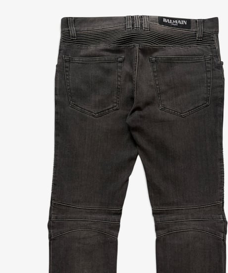 A/W 2011 BALMAIN HOMME REPAIRED BIKER DENIM［28］