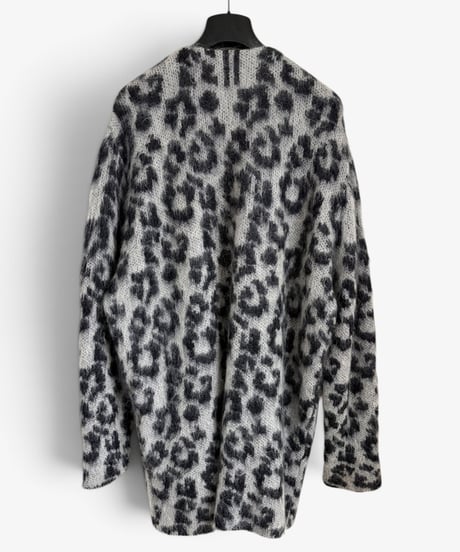 A/W 2013 SAINT LAURENT PARIS LEOPARD MOHAIR CARDIGAN［XS］