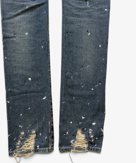 A/W 2010 BALMAIN HOMME DISTRESSED PAINT DENIM［30］