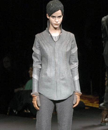 A/W 2005 UNDERCOVER “ARTS&CRAFTS” FELT TRIM HOUNDSTOOTH JACKET［2］