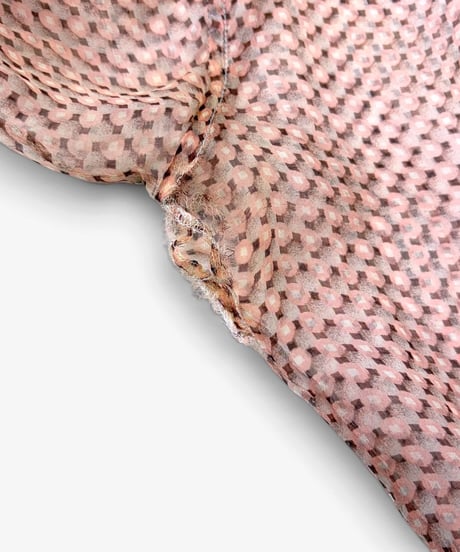 A/W 2005 DIOR HOMME “GLAM ROCK” PUSSY-BOW SHEER SHIRT［38］