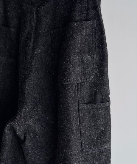 SANMONT Cotton Silk Denim Belted Pants