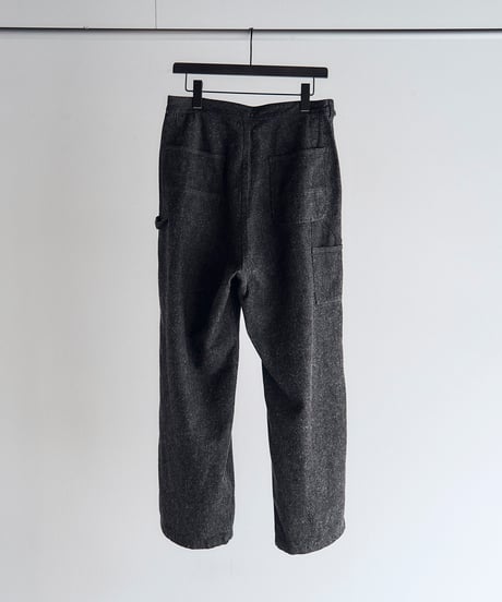 SANMONT Cotton Silk Denim Belted Pants