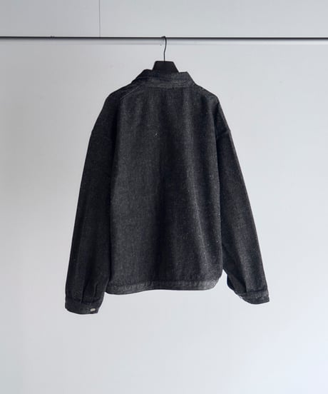 SANMONT Cotton Silk Denim Work Jacket (short)
