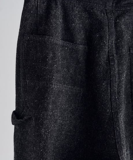 SANMONT Cotton Silk Denim Belted Pants