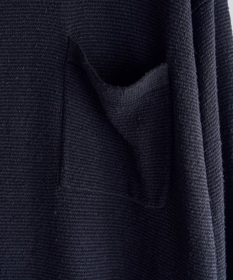 SANMONT Silk Noir Knit L/S Crew Neck