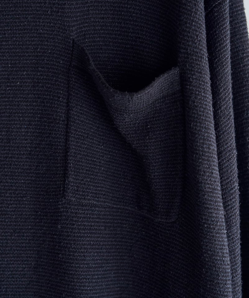 SANMONT Silk Noir Knit L/S Crew Neck | SAN ROOM