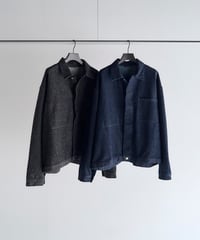 SANMONT Cotton Silk Denim Work Jacket (short)