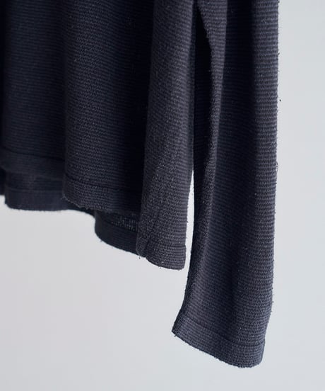 SANMONT Silk Noir Knit L/S Crew Neck