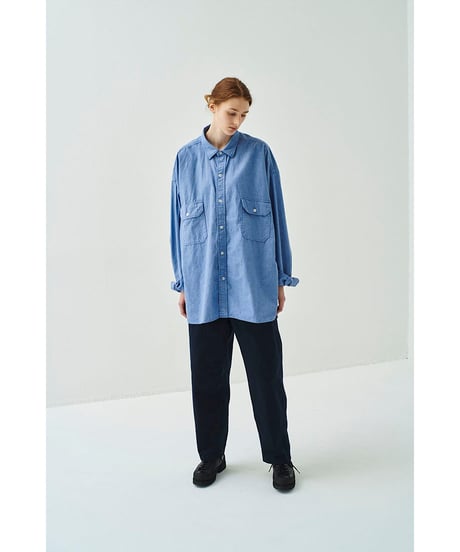 SANMONT Cotton Chambray Work Shirt